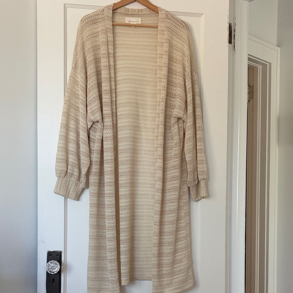 Anthropologie Cream Knit Women's Cardigan